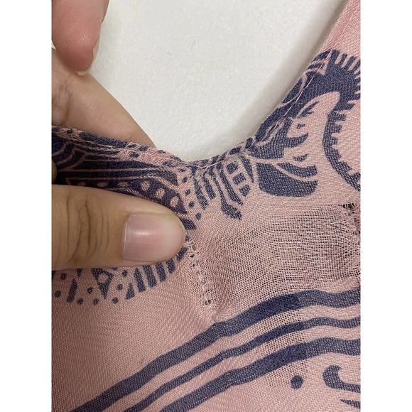 JC Sunny Kimono Wrap Beautiful Indian Pink Elephant Print Cotton One Size New - Picture 4 of 5